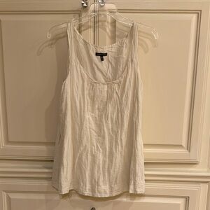 Eileen Fisher Cream Gauze Tank with Lining